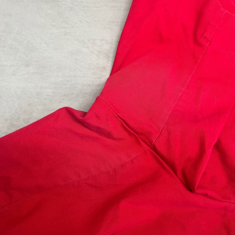 Talbots Woman Shorts Womens 20W Red Good Cotton Blend Chino - Picture 7 of 11